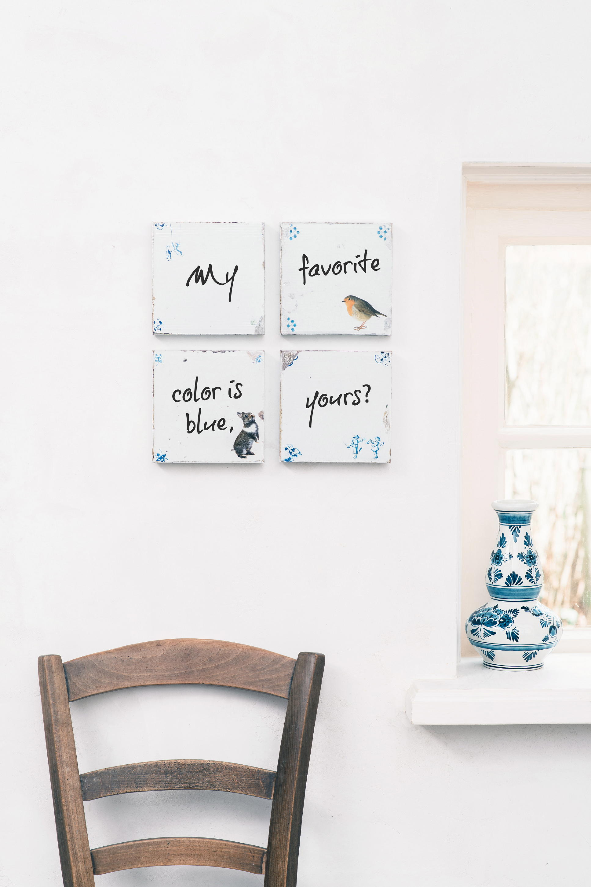 Styling ID Tips en Trends Tegeltjeswijsheid Dutch Design Wisdom tiles wall