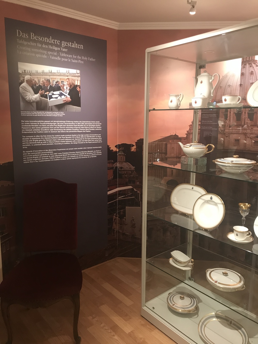 Styling ID blog Internationaal Blogger event bij Villeroy & Boch in Mettlach, Duitsland servies voor de paus