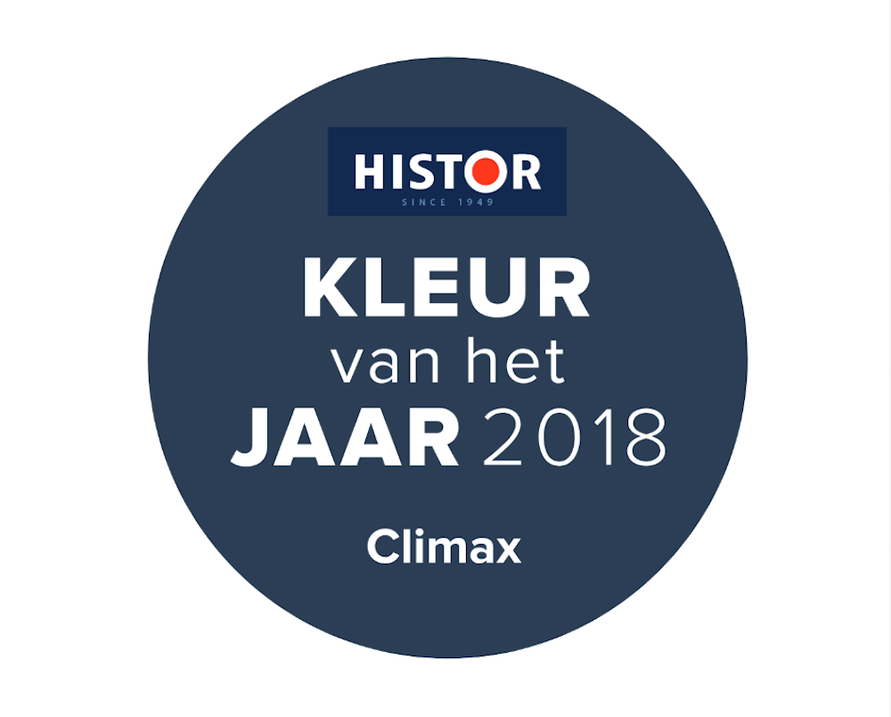 De kleur van het Jaar 2018 is Climax