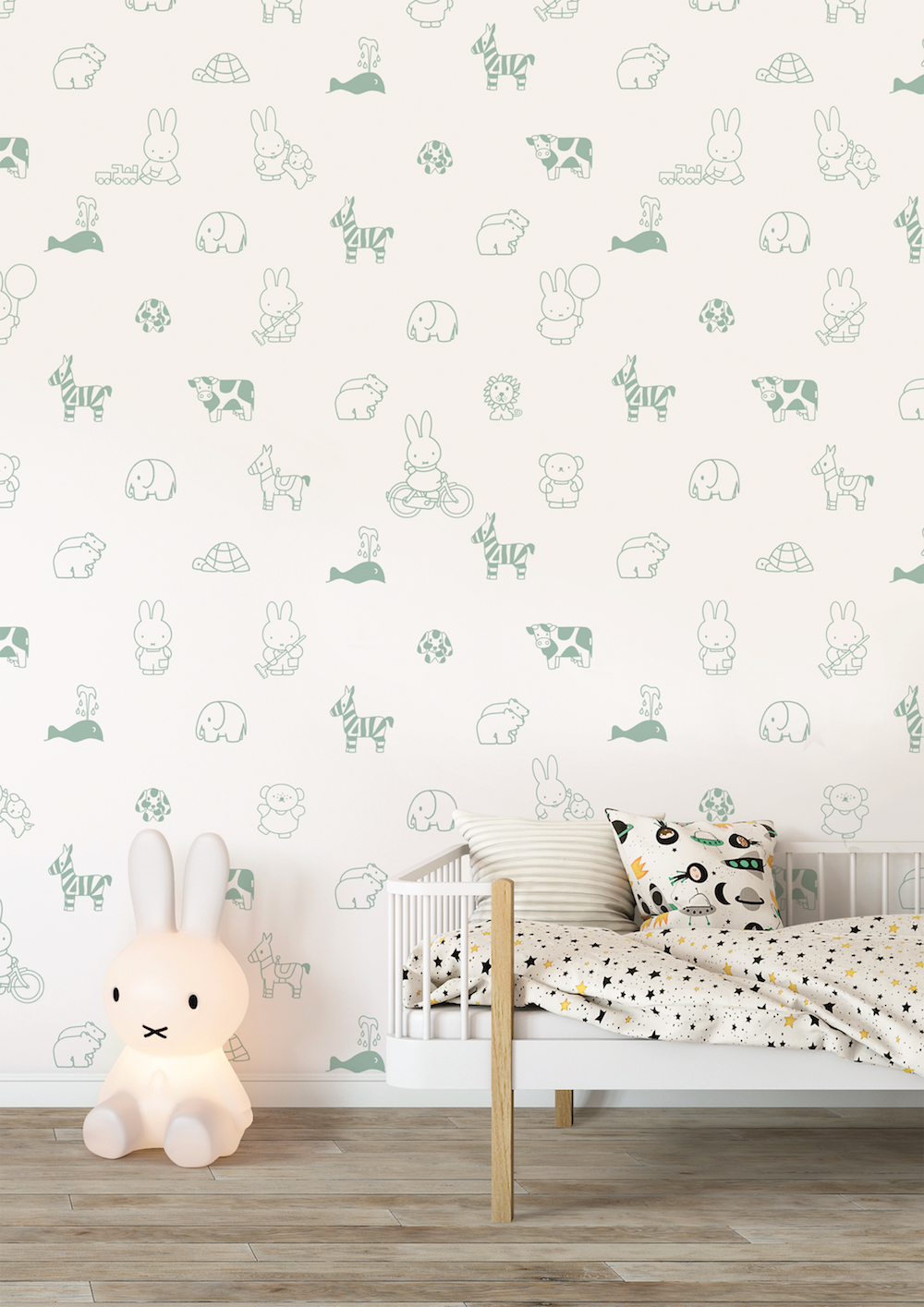 Styling ID Tips en Trends Vrolijk Nijntje behang voor de babykamer 2