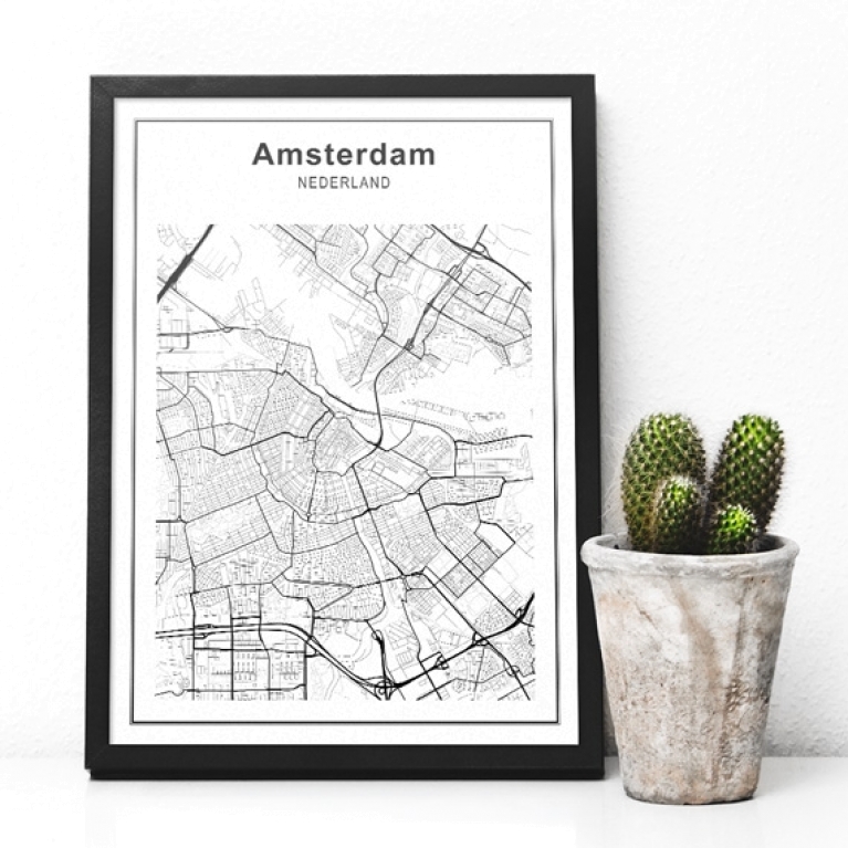 Styling ID Tips en Trends Trendy muurdecoratie een wereldkaart aan de wand 1