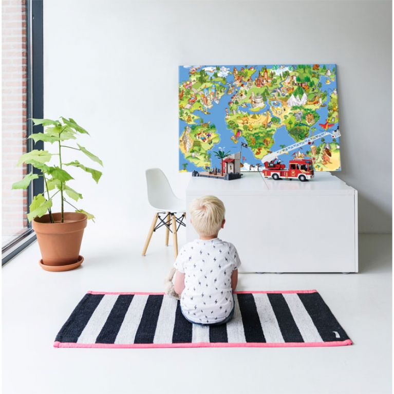 Styling ID Tips en Trends Trendy muurdecoratie een wereldkaart aan de wand 10