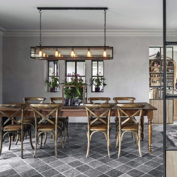 Styling ID Tips en Trends Creeer een warme sfeer met deze landelijke verlichting landelijke-hanglamp-150cm-met-glas-ketting-5xe27