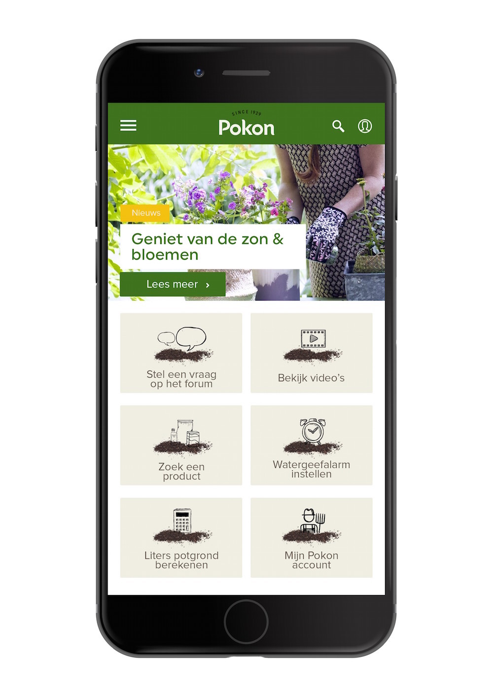 Download de Pokon App gratis en je krijgt spontaan groene vingers 2