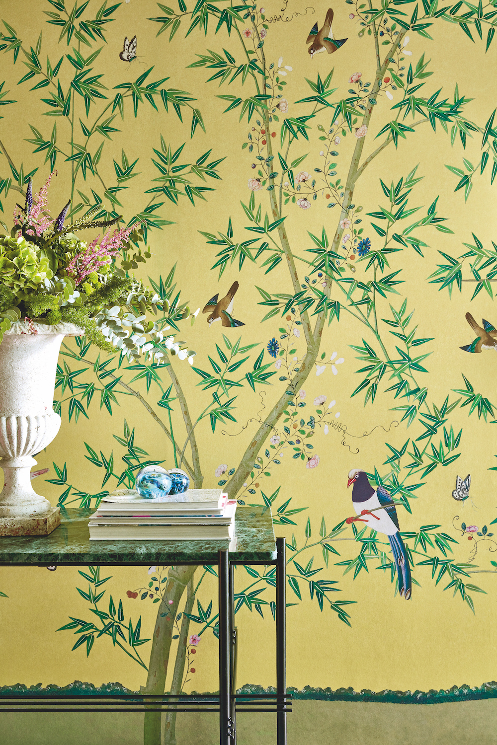Styling ID Tips en Trends Little Greene behangcollectie: The National Trust Papers Belton Scenic_Sunbeam