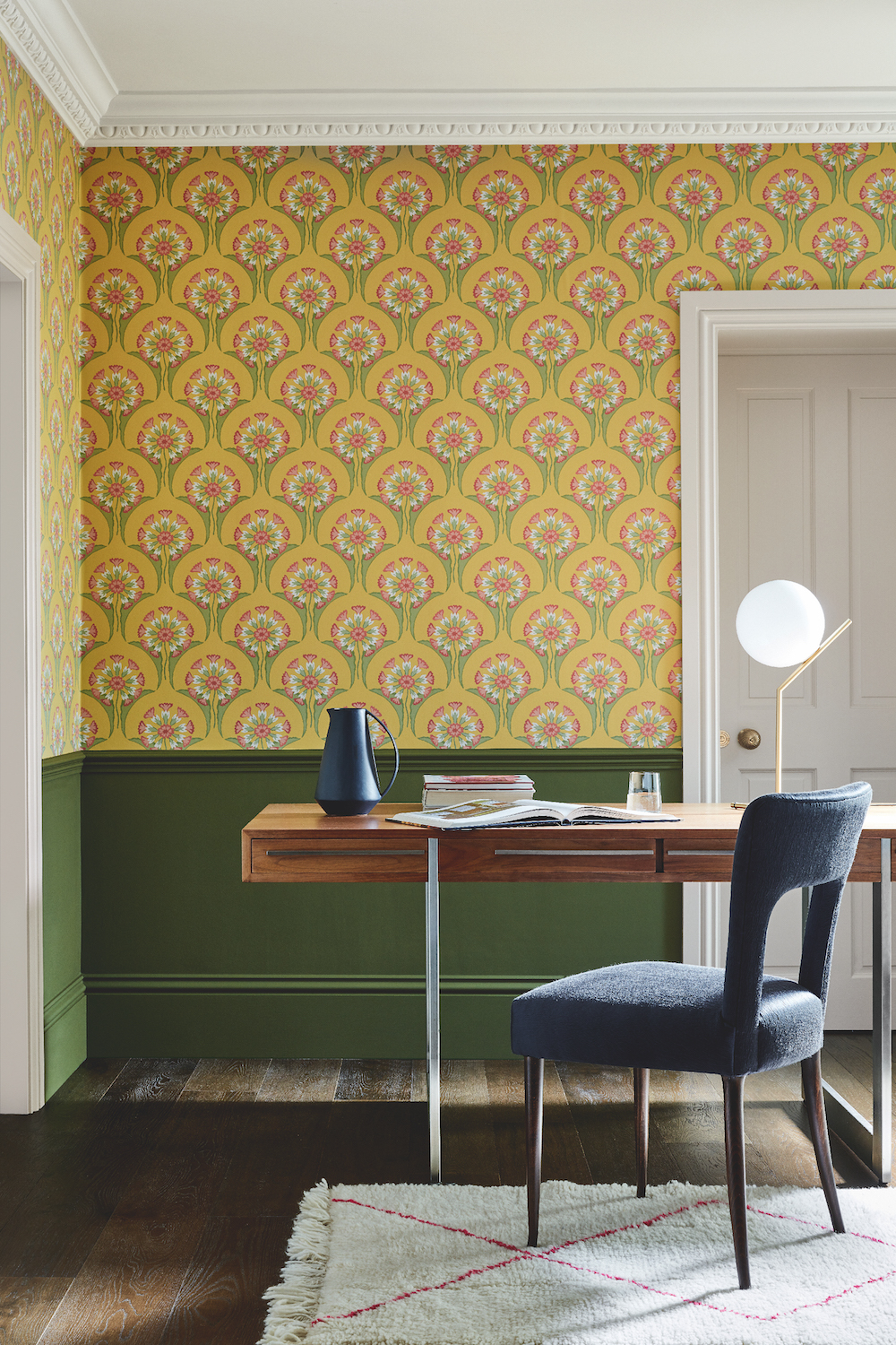 Styling ID Tips en Trends Little Greene behangcollectie: The National Trust Papers Hencroft_Punch