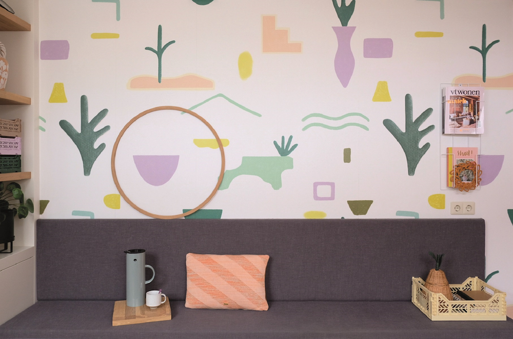 Roomblush tropical prints behang-jardin-secret-pastel-2